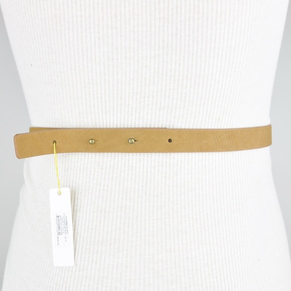 Brown Faux Leather Bow Belt - Picture 2 of 2